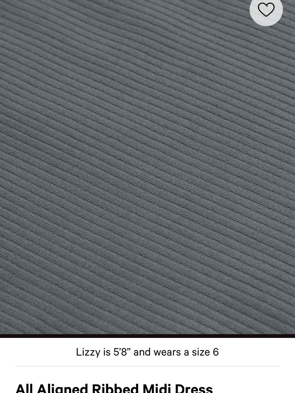Lululemon All Aligned Ribbed Midi Dress - Picture 8 of 8